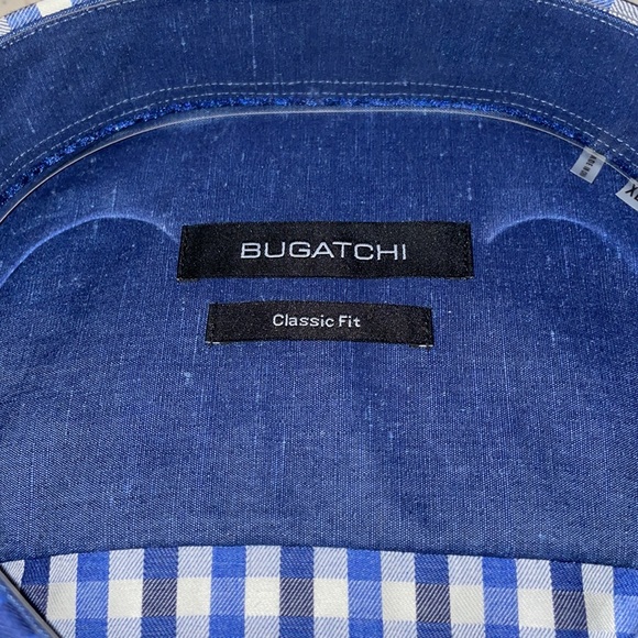 NWT BUGATCHI Men’s Classic Fit Dress Shirt - Picture 3 of 3